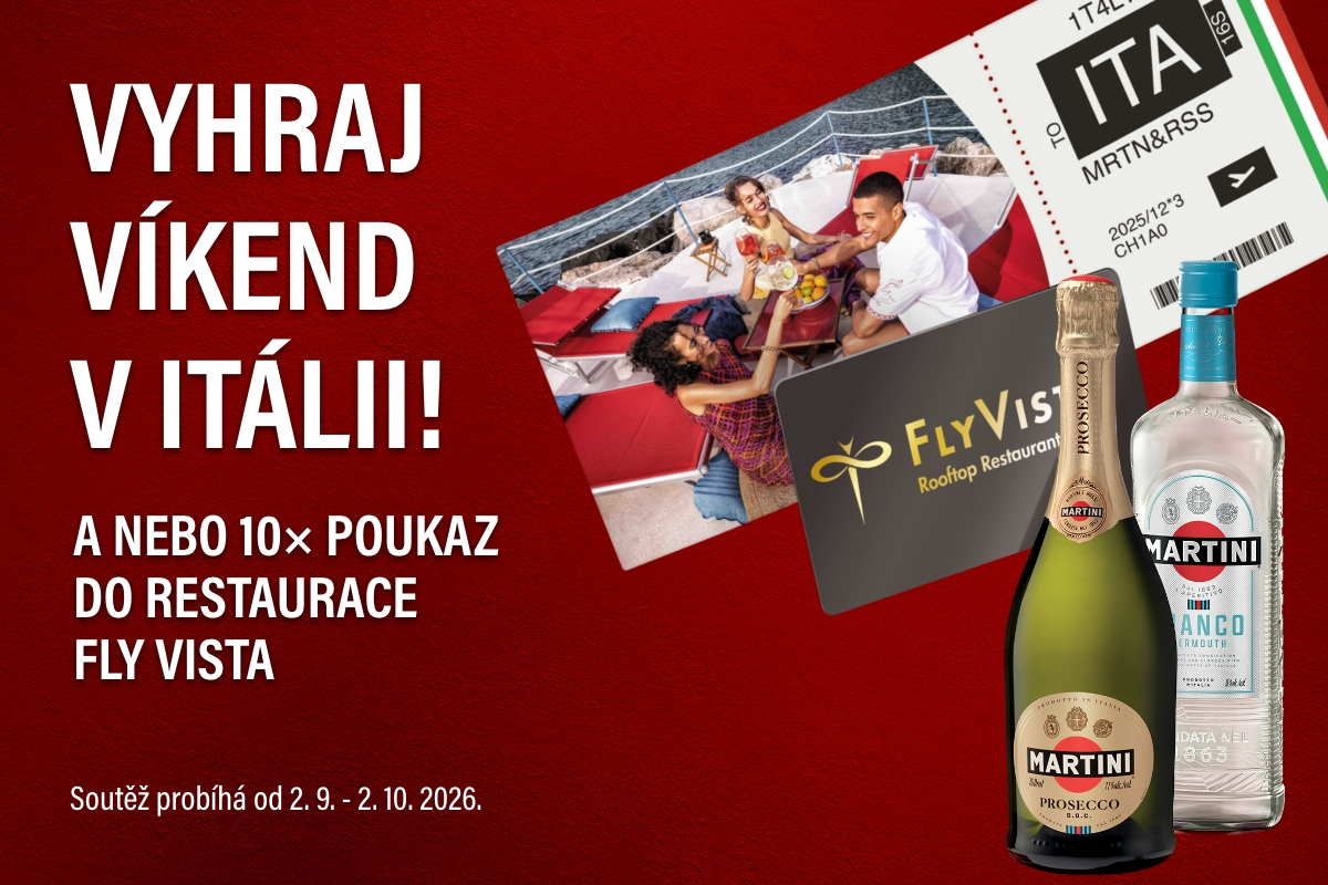 Hraj o zájezd do Itálie a další výhry s Martini
